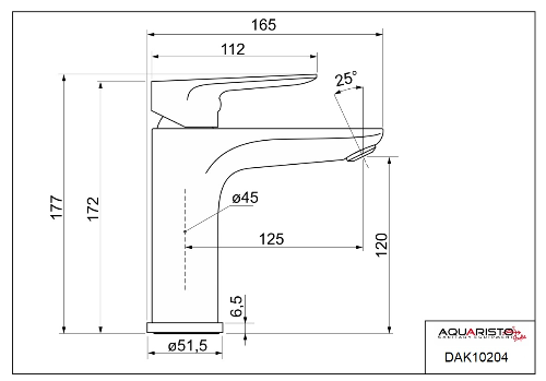 Dakota DAK10204eC umývadlová batéria, eCold Start